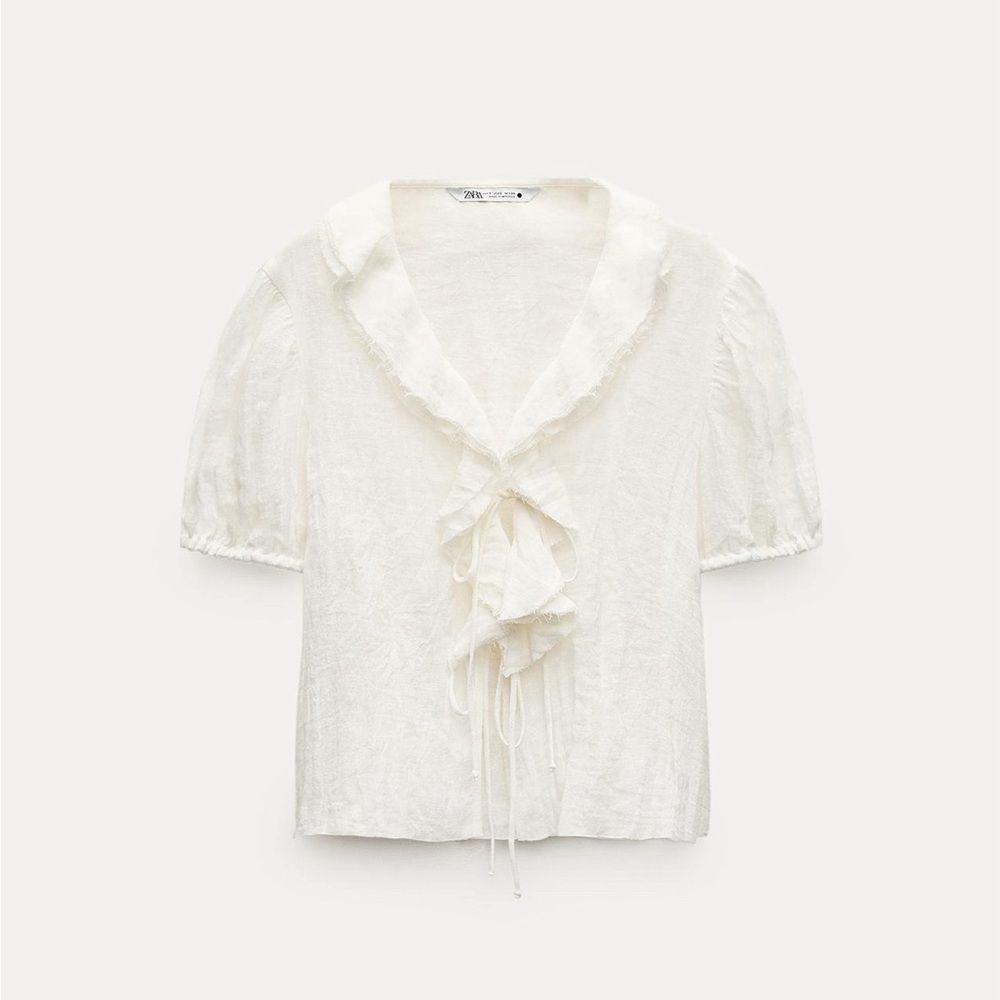 Zara Linen Top size Medium NWT